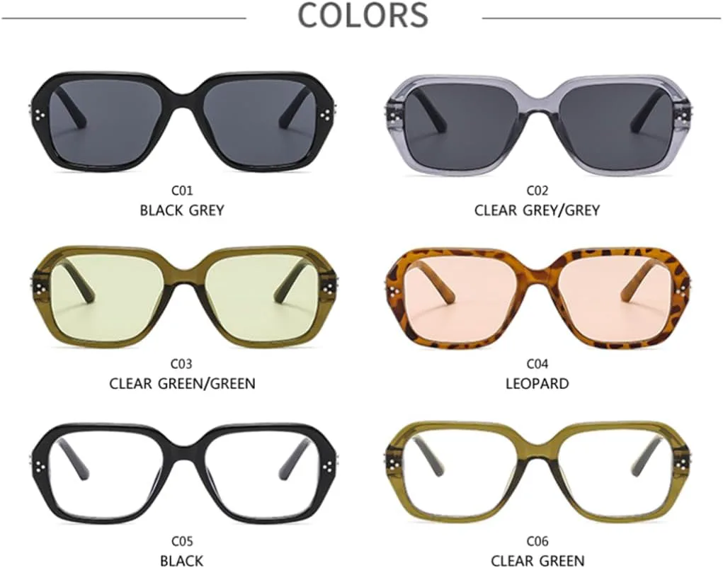 

Женские солнцезащитные очки в стиле ретро с маленькой оправой и рисунком «рисовый ноготь», мужские очки с защитой от УФ-излучения UV400 HPIRME, Black Grey