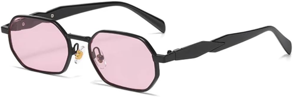 

Солнцезащитные очки с защитой от УФ-излучения UV400 | Овальные прозрачные линзы, легкая оправа | Для женщин и мужчин | Для занятий спортом на открытом воздухе и вождения DSVIGF, Black-pink