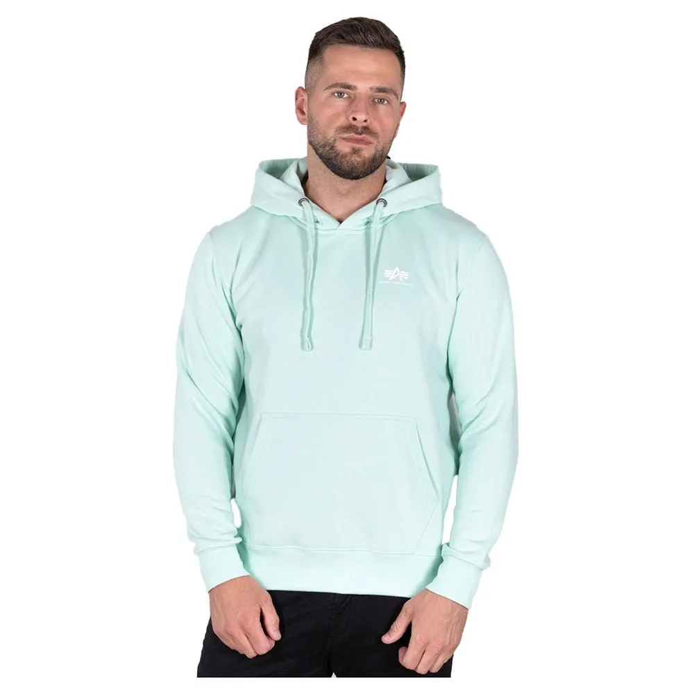 

Худи Alpha Industries Basic Small Logo, зеленый