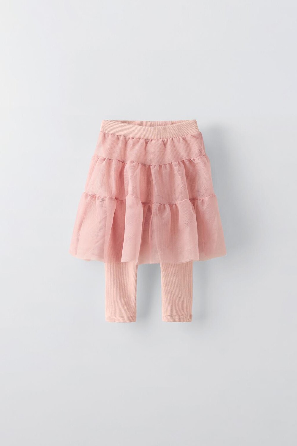 

Юбка из тюля с леггинсами ZARA, светло-розовый
