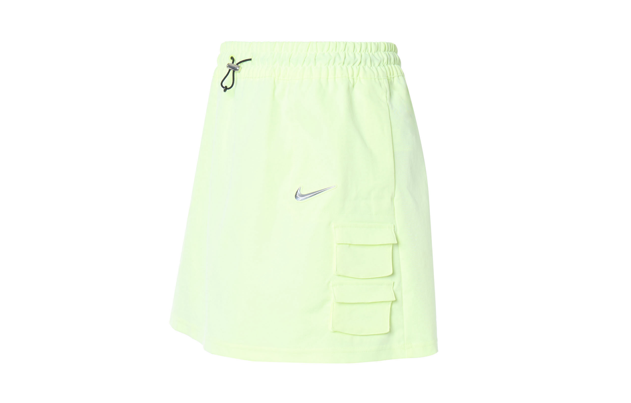 Nike Повседневная короткая юбка женская светло-желто-зеленая — фото 3