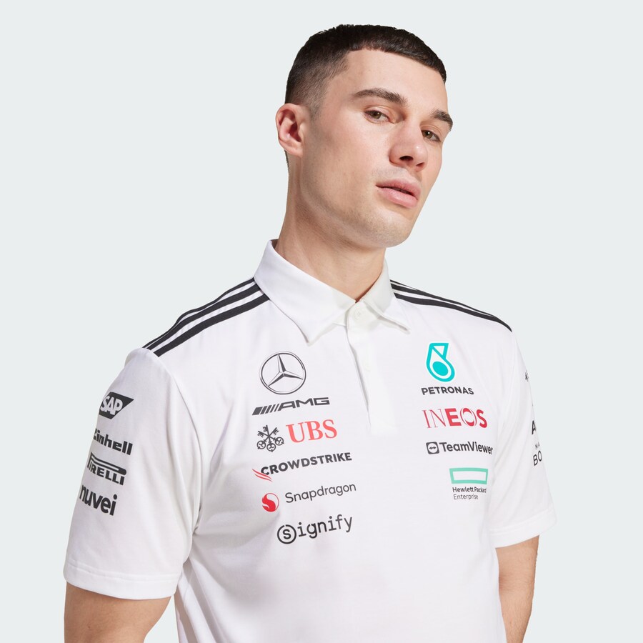 Рубашка для выступлений ADIDAS PERFORMANCE MERCEDES - AMG PETRONAS FORMULA ONE TEAM, белый — фото 3