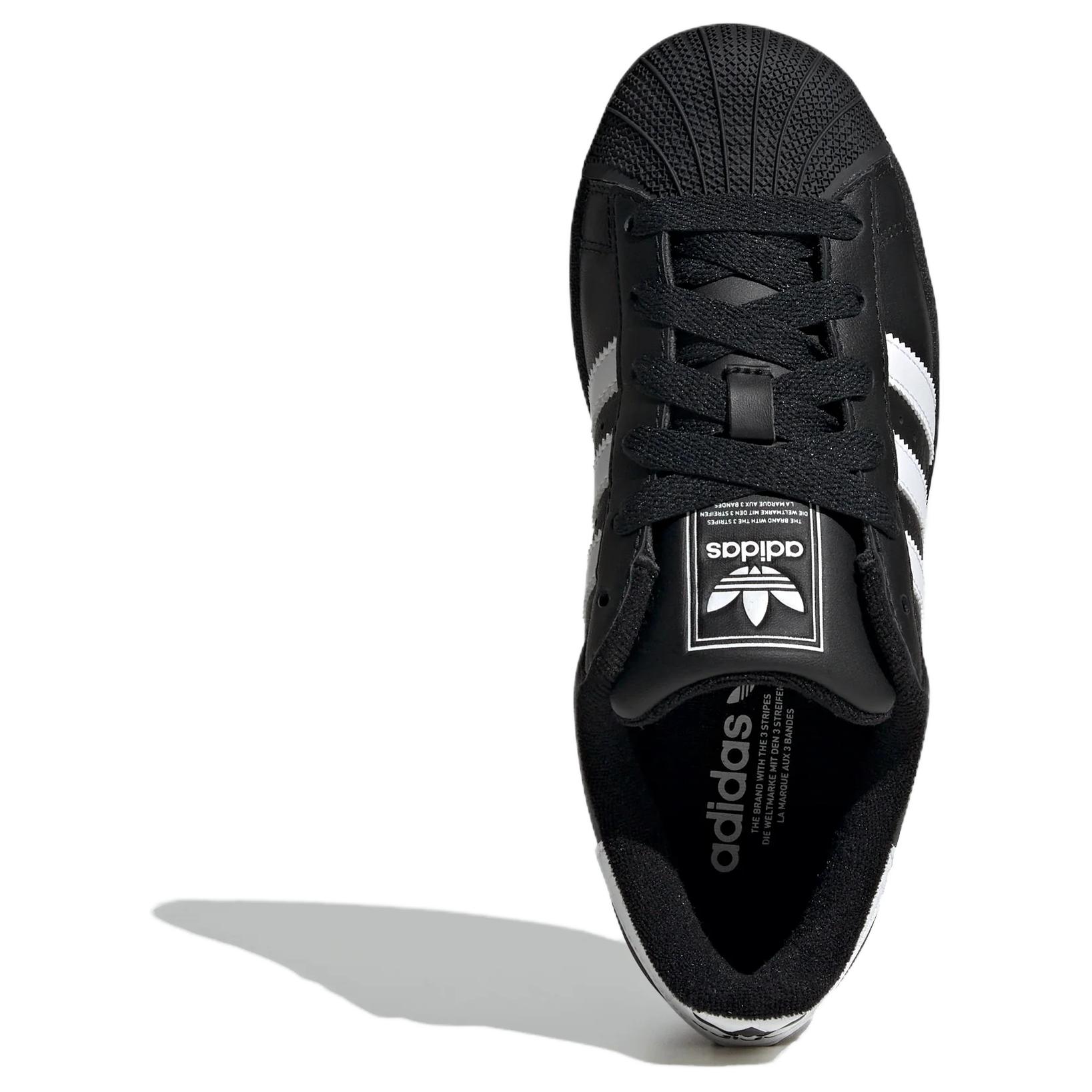 Детские кроссовки для скейтбординга Superstar 2 Low Top Adidas Originals, черный — фото 4