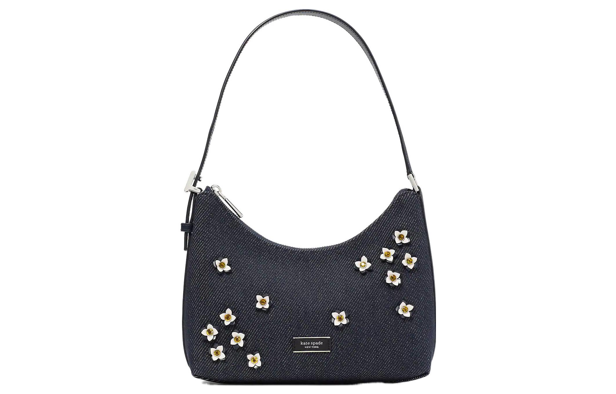 

Kate Spade Сумка Sam Denim с кожаной седелкой, женская, глубокий эмалевый синий