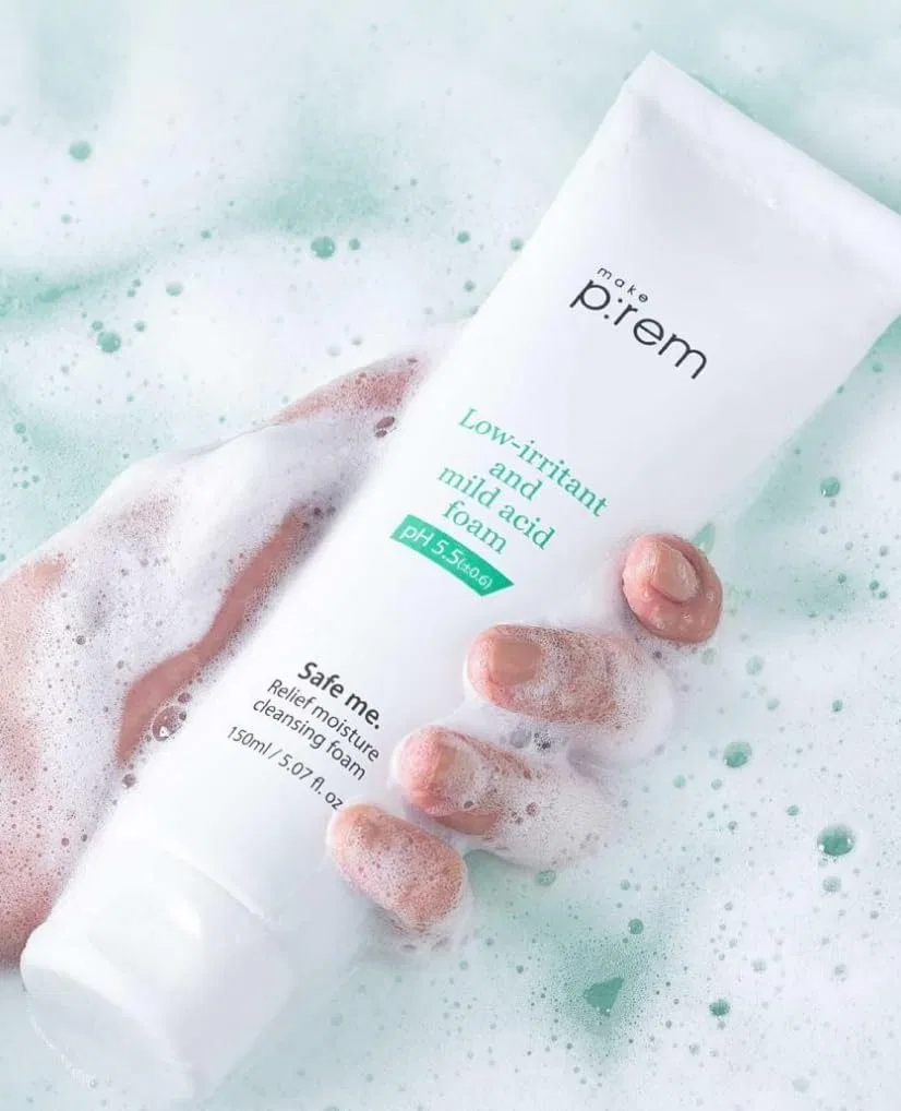 Пенка для умывания Linty — Увлажняющий Makeup Flame Safe Me Relief Moisture Cleansing Foam, 150 мл