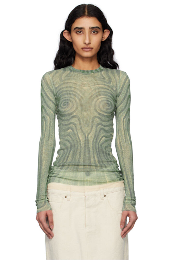 

Синяя футболка «The Spirale» Jean Paul Gaultier