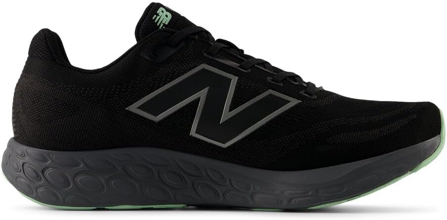 Мужские водонепроницаемые беговые кроссовки New Balance Fresh Foam 680 V8, черный/зеленый — фото 3