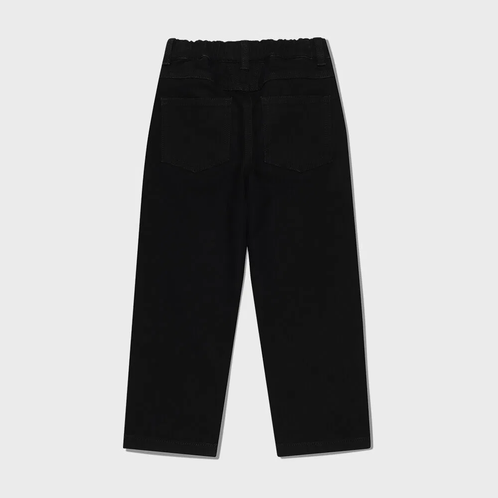 Детские чёрные джинсы Kids X-Pocket Tapered от Marithé Kids — фото 3