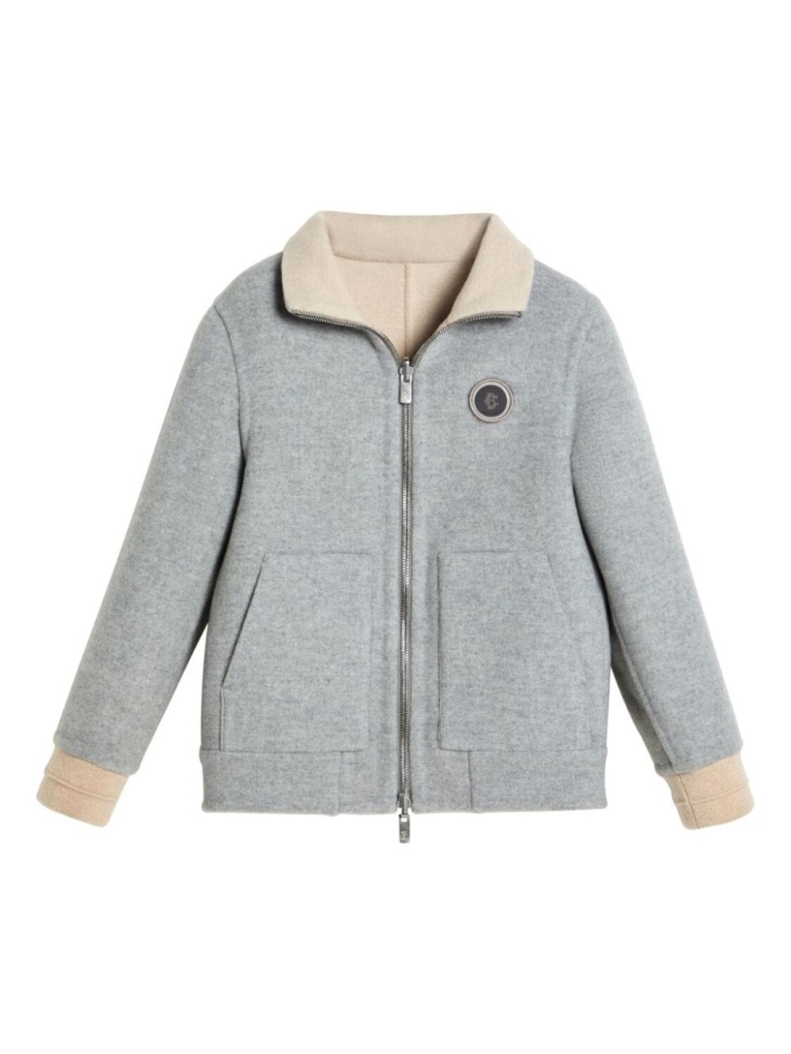 

Куртка с логотипом Brunello Cucinelli Kids, серый