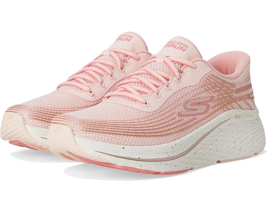 

Кроссовки SKECHERS Max Cushioning Elite 2.0 Kaplan Hands Free Slip-Ins, цвет Light Pink/Rose Gold