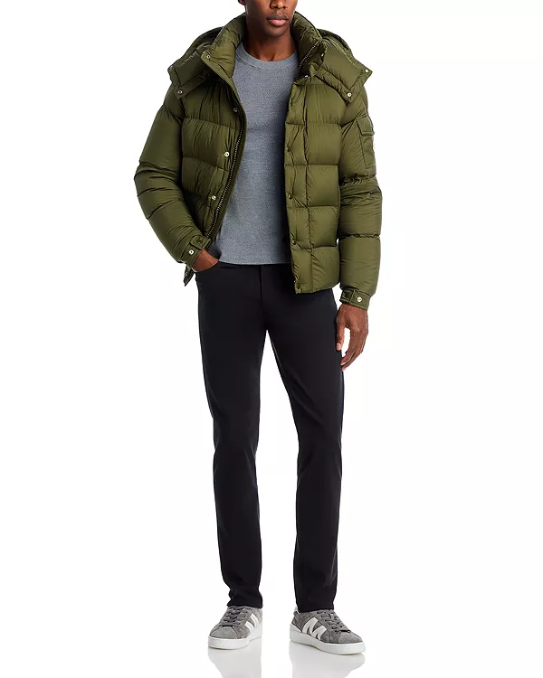 Пуховая куртка Maya 70 с капюшоном, короткая Moncler, зеленый — фото 2