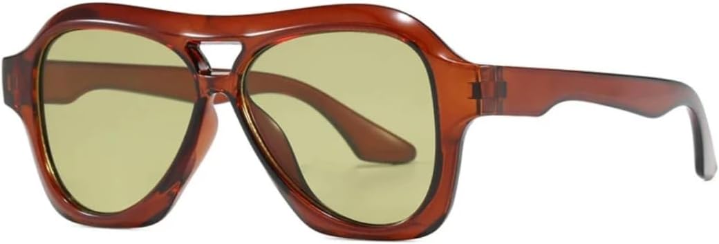 

Солнцезащитные очки с защитой от УФ-излучения UV400 | Увеличенная оправа | Линзы конфетных цветов для занятий спортом на открытом воздухе и вождения DSVIGF, Brown Green