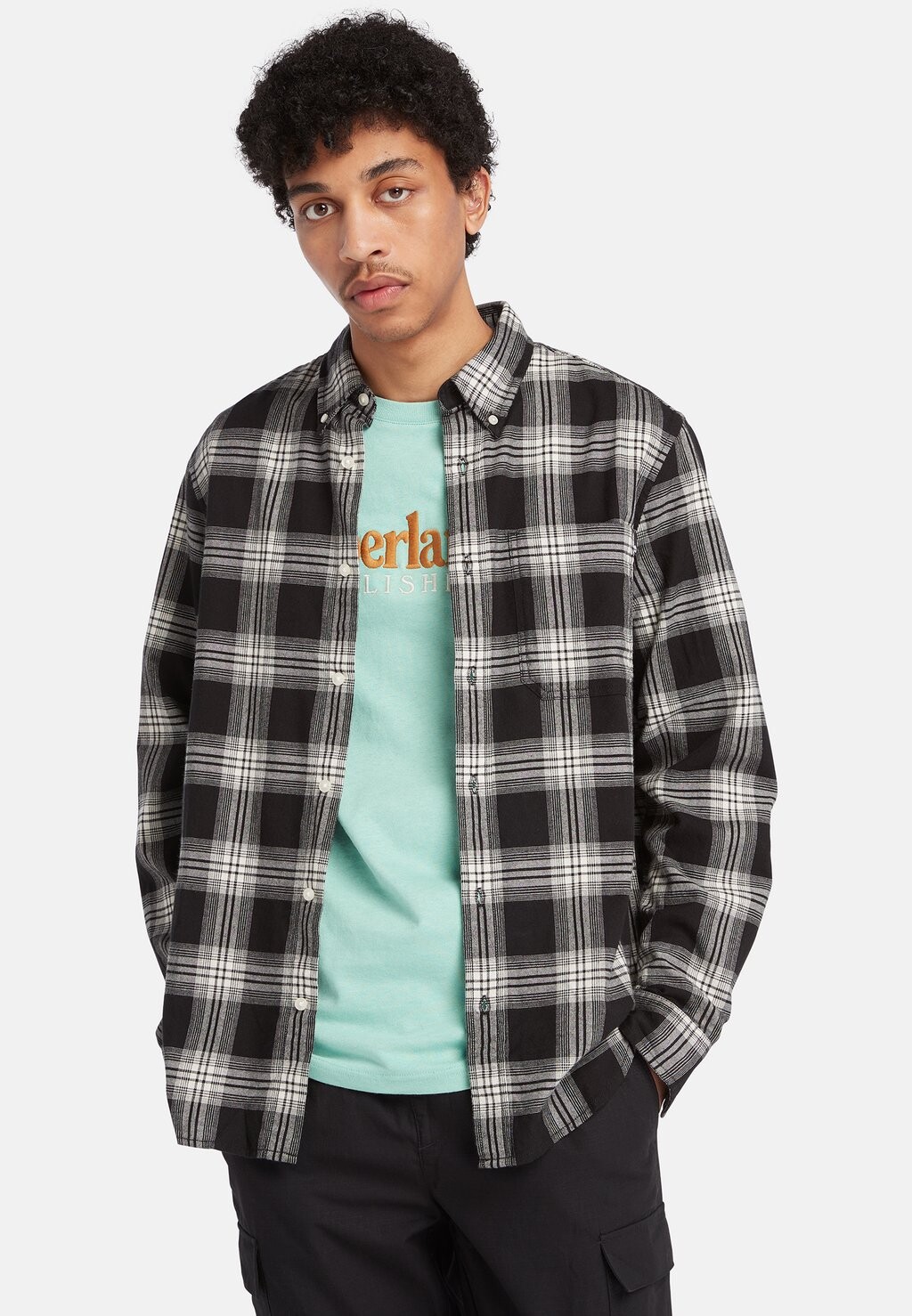 

Рубашка Solucell Tartan Timberland, цвет black yd