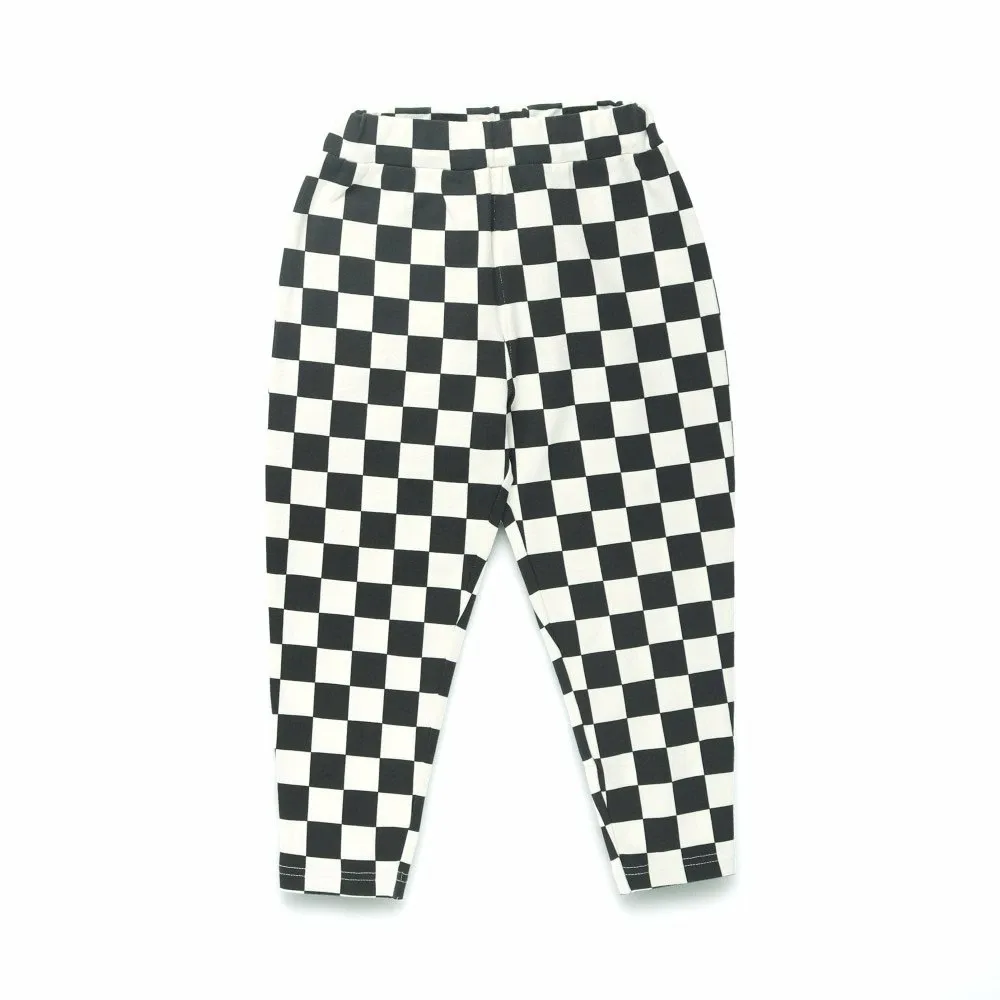 Длинные брюки свободного кроя, сшитые по фигуре. Branshes, 93_Black_Check — фото 3