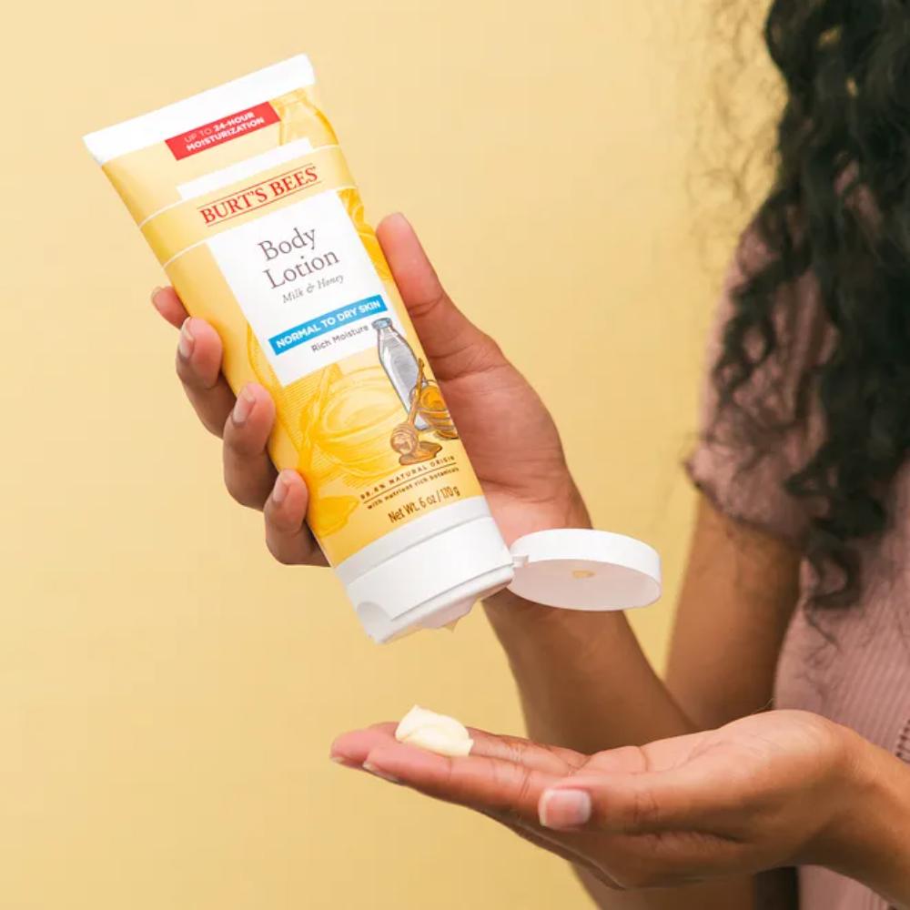 Лосьон для тела «Молоко и мед» от Burts Bees, унисекс, 170 мл, прозрачный — фото 2
