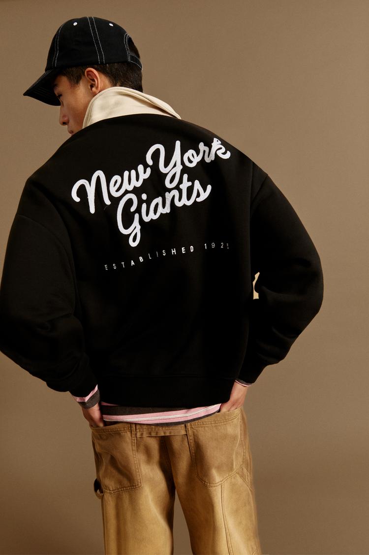 

Толстовка НФЛ Нью-Йорк Джайентс Pull And Bear, черный