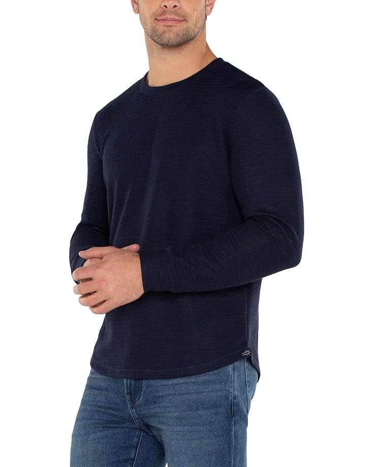 

Лонгслив Liverpool Los Angeles Long Sleeve Crew Neck, темно-синий