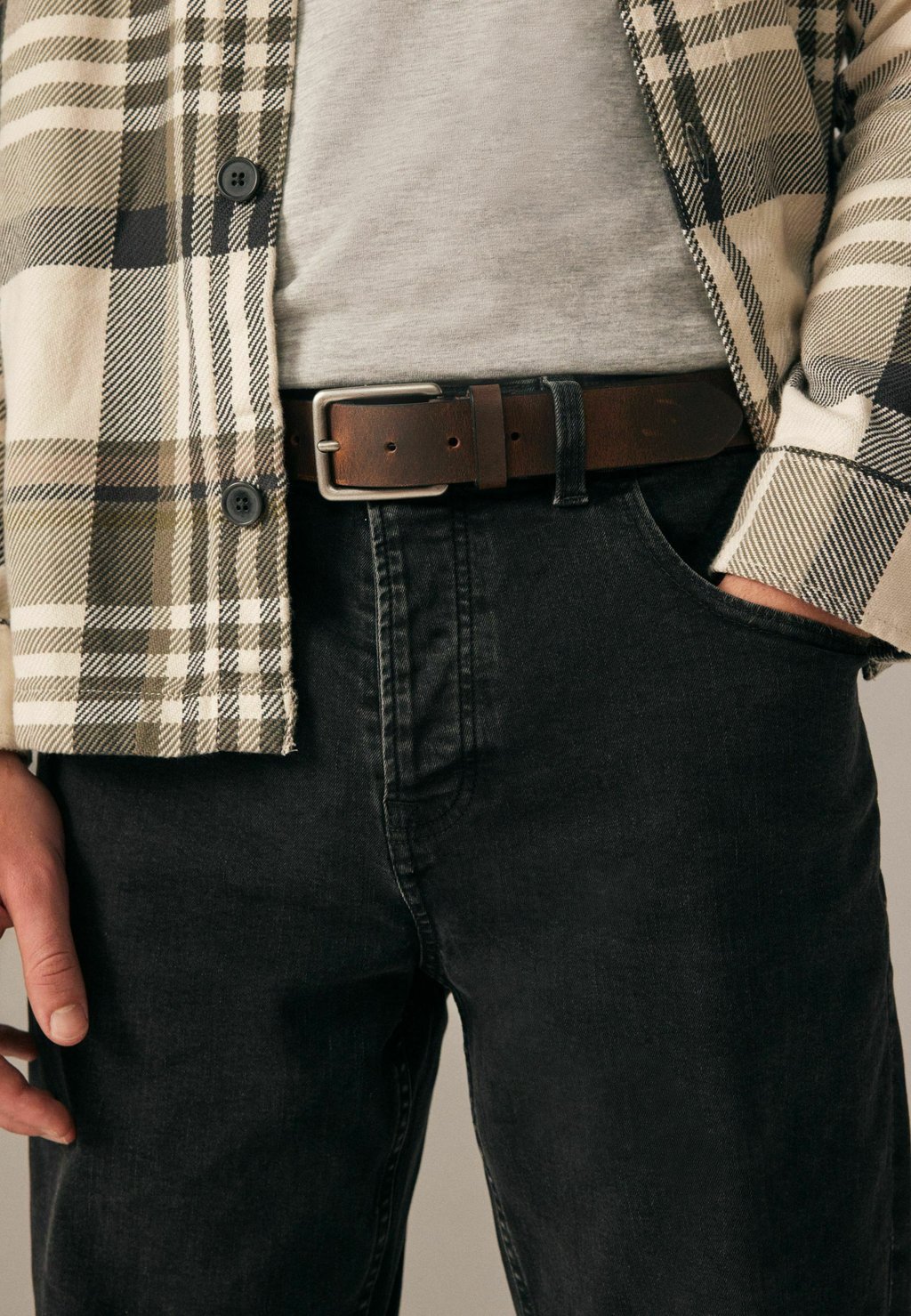 

Ремень BURNISHED REGULAR FIT Next, коричневый