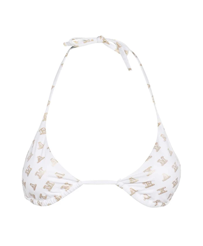 

Верхняя часть бикини с логотипом в форме треугольника. Max Mara, белый