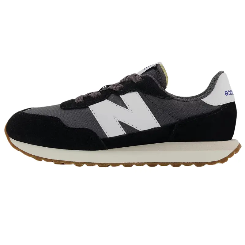 New Balance Кроссовки для бега NB 237 Low Top детские черные серые для детей 3-7 лет — фото 3