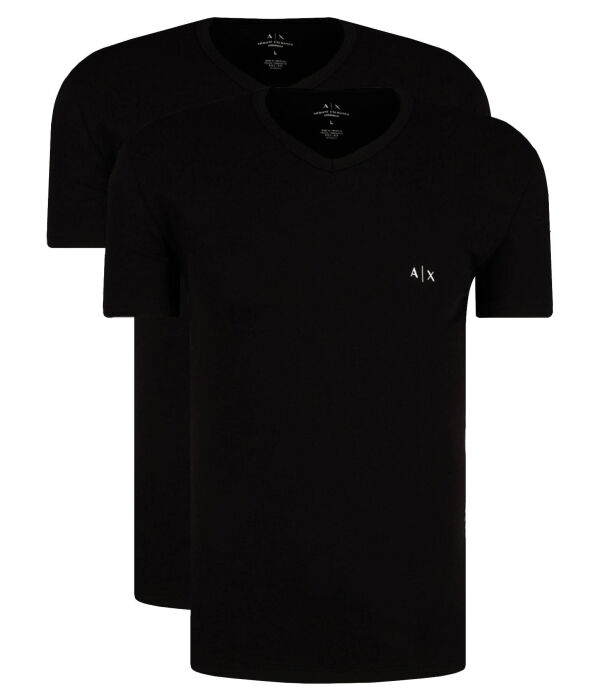 

Футболки 2 шт. Slim fit Armani Exchange, черный