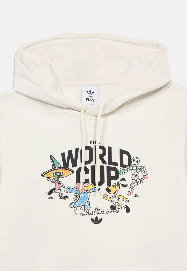 Детская толстовка унисекс с талисманом чемпионата мира по футболу fifa Adidas Originals, Cloud White — фото 3