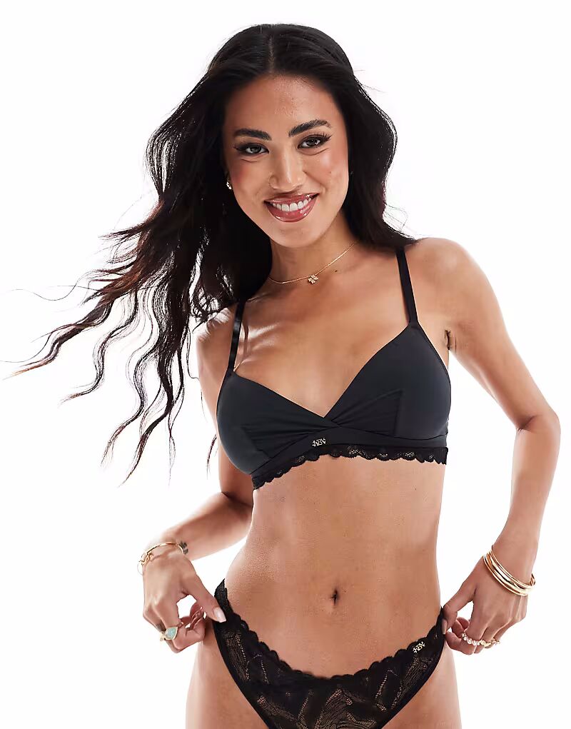 

Треугольный бюстгальтер-бралетт Harper черного цвета Kbx