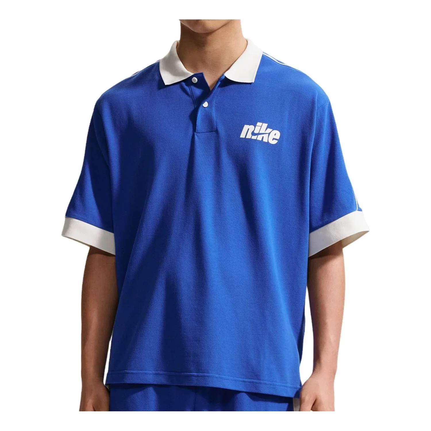 Футболка-поло Nike Sportswear Club Oversized 'Game Royal Sail' IF0724-480, синий