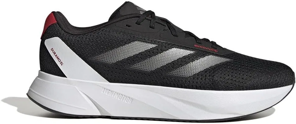 Мужские беговые кроссовки Adidas Duramo SL, Core Black Iron Met Better Scarlet — фото 2