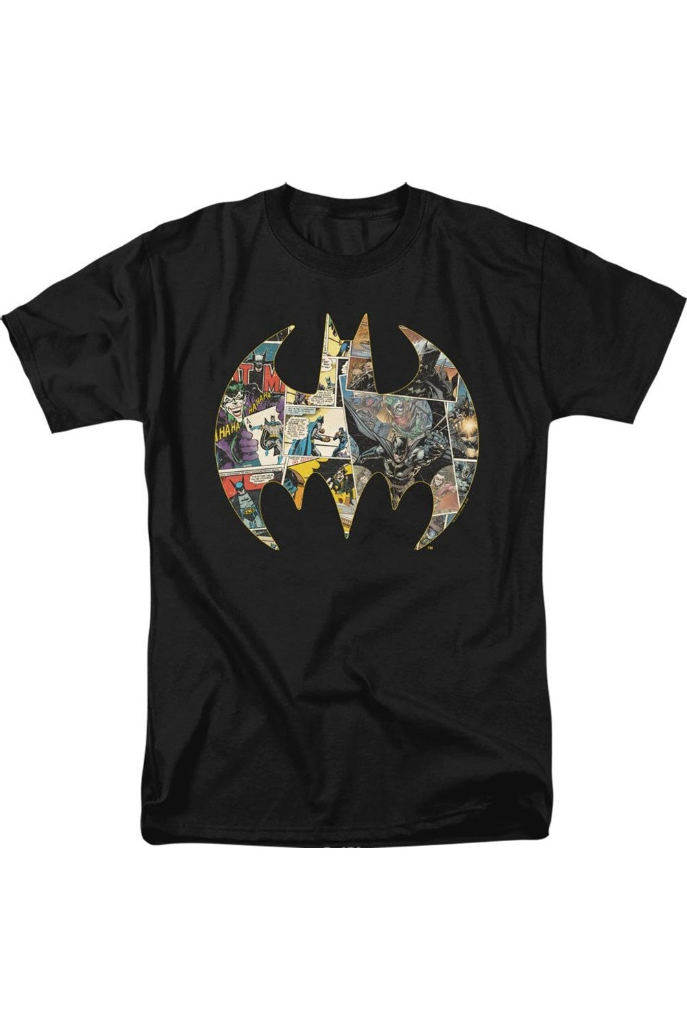 

Футболка с коротким рукавом Batman Collage Shield для взрослых Gildan, черный
