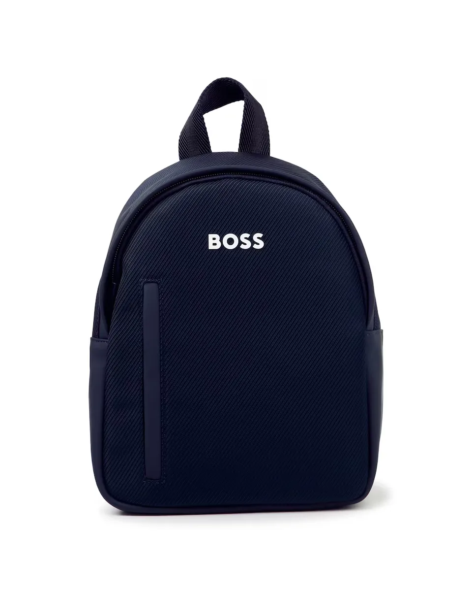 

Рюкзак для мальчика с передним карманом BOSS Kidswear, тёмно-синий
