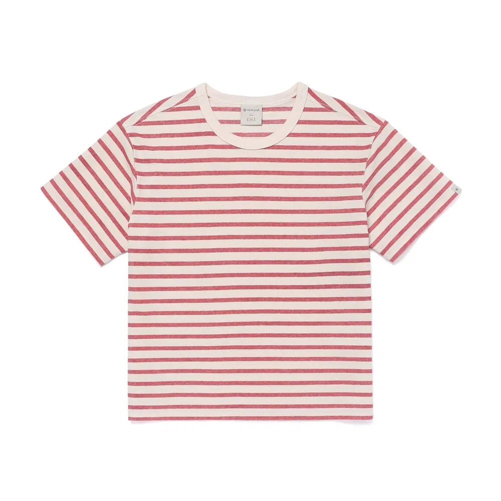 Детская футболка Sorona в полоску красная от Snowpeak Apparel Kids — фото 2