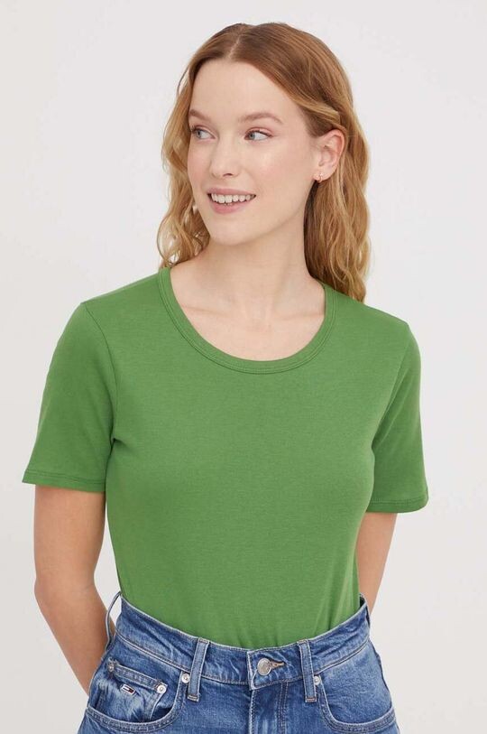 

Хлопковая футболка United Colors of Benetton, зеленый