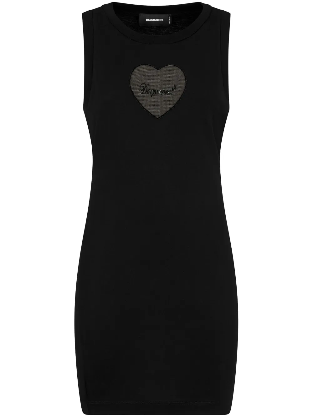 

Платье мини с логотипом DSQUARED2, черный
