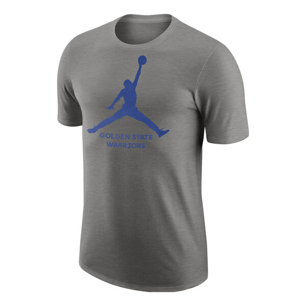 

Футболка золотые воины штат основные nba футболка Air Jordan, серый