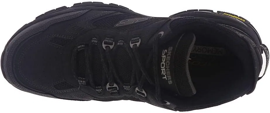 Мужские кроссовки Skechers 237445-tpbk, Black Leather Black Mesh Pu Black Trim — фото 3
