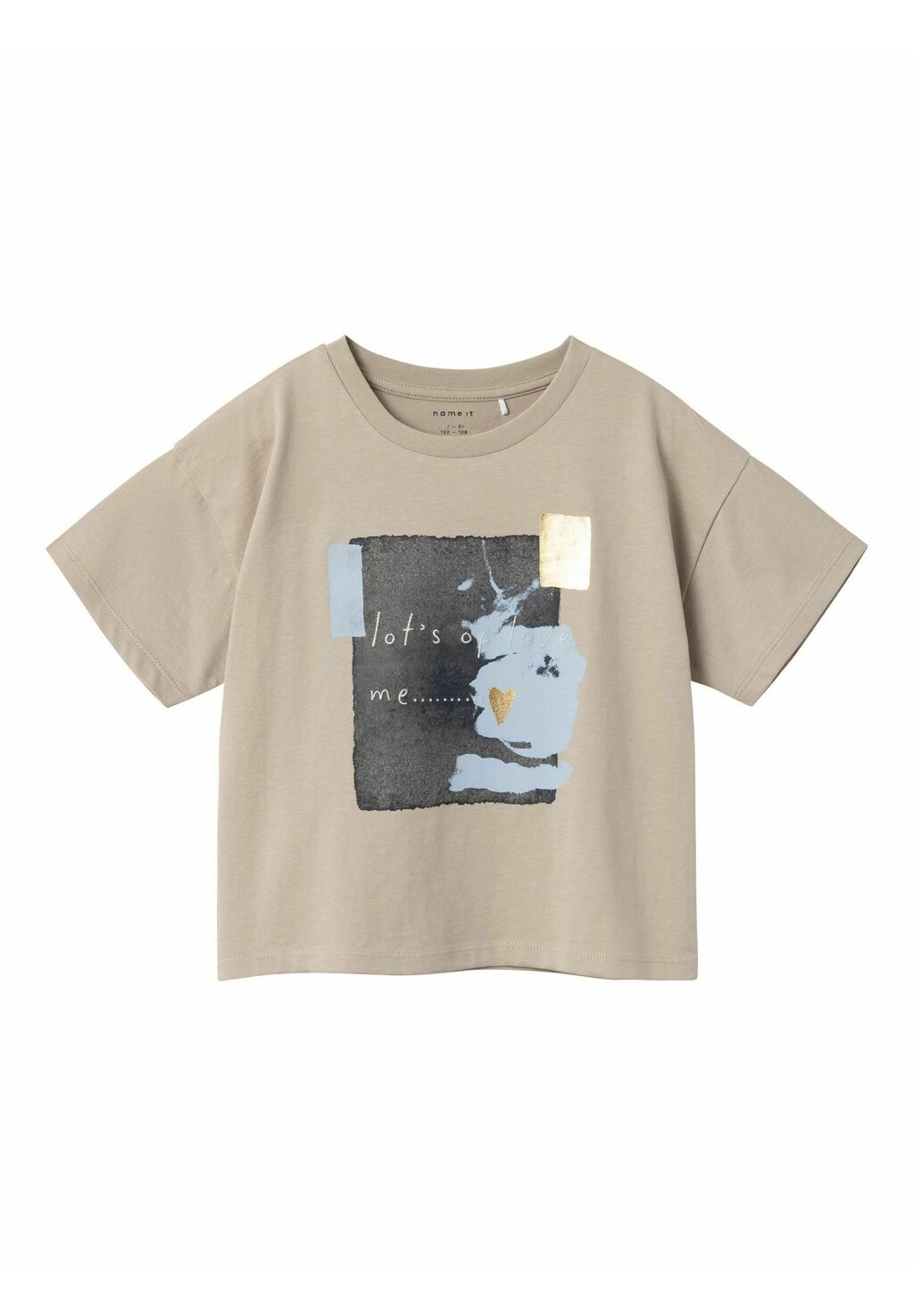 

Футболка с принтом LOOSE FIT Name it, цвет pure cashmere