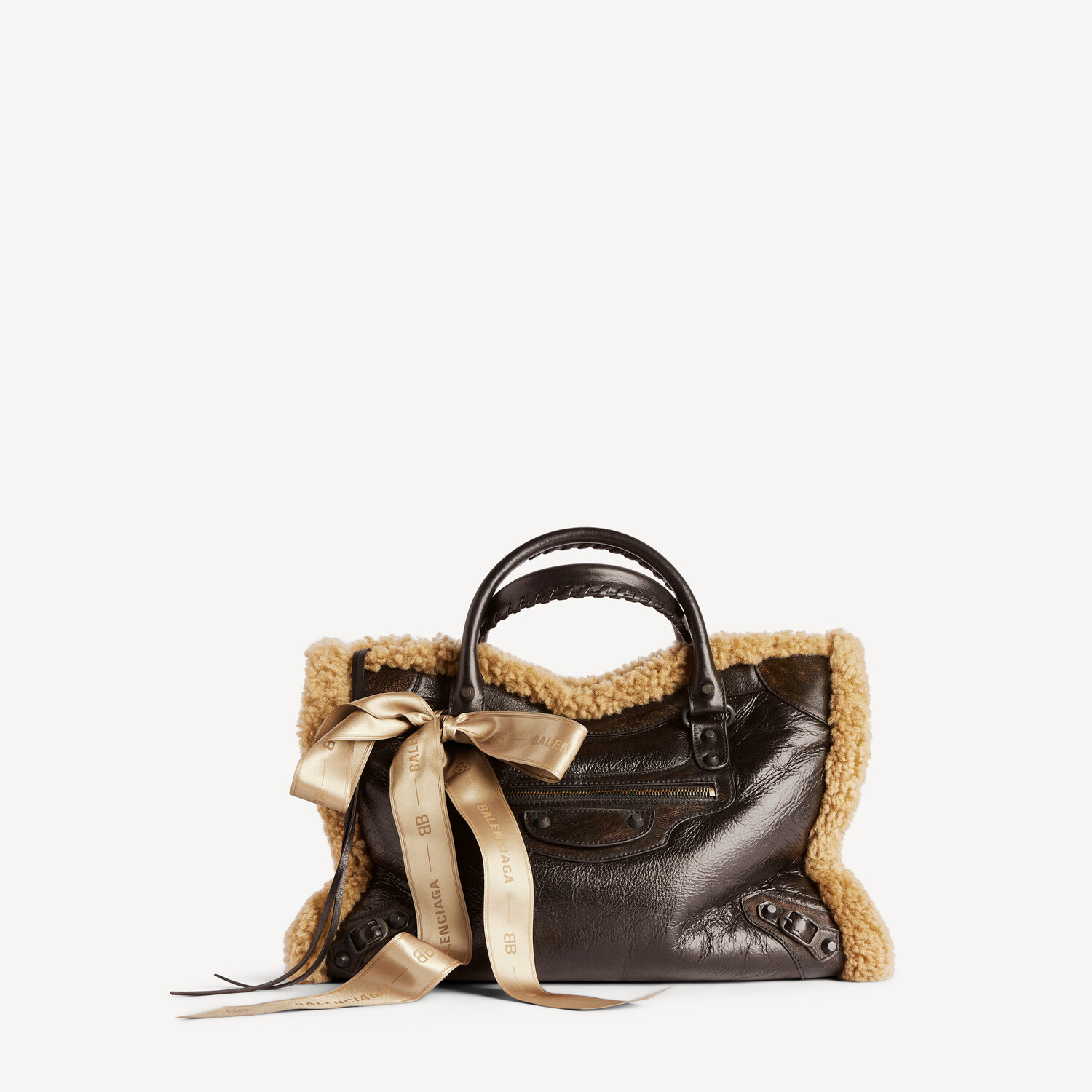 

Женская сумка le city среднего размера в коричнево-бежевом цвете BALENCIAGA, бежевый/коричневый