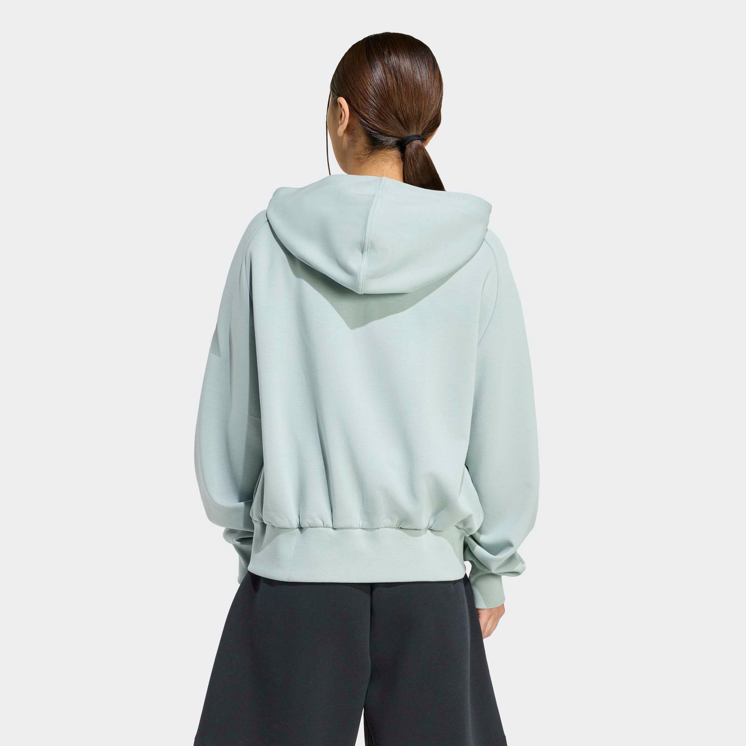 Adidas Sportswear Спортивный худи на молнии в мятном цвете — фото 4