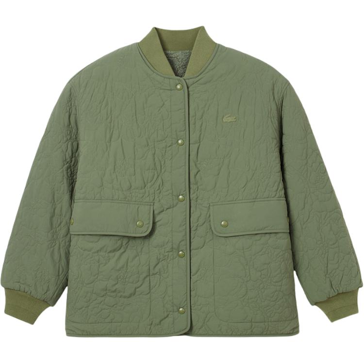 Пуховик LACOSTE Women's Milk Coffee, хаки зеленый