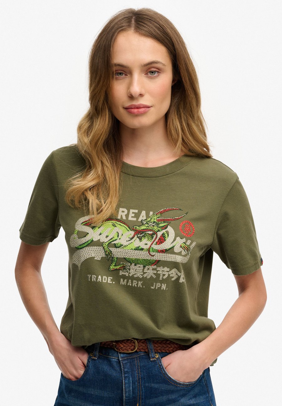 

Футболка Superdry & Co TOKYO VINTAGE LOGO, Dusty Olive Green/Green
