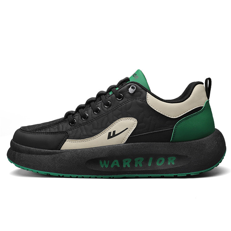 

WARRIOR Низкие повседневные мужские туфли бежево-зеленые, цвет Beige Green