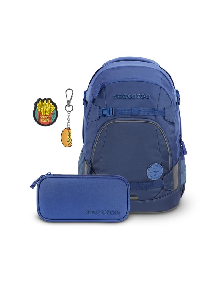 

Рюкзак Coocazoo Schul Set MATE COLOUR UP Set, цвет all blue & fast food