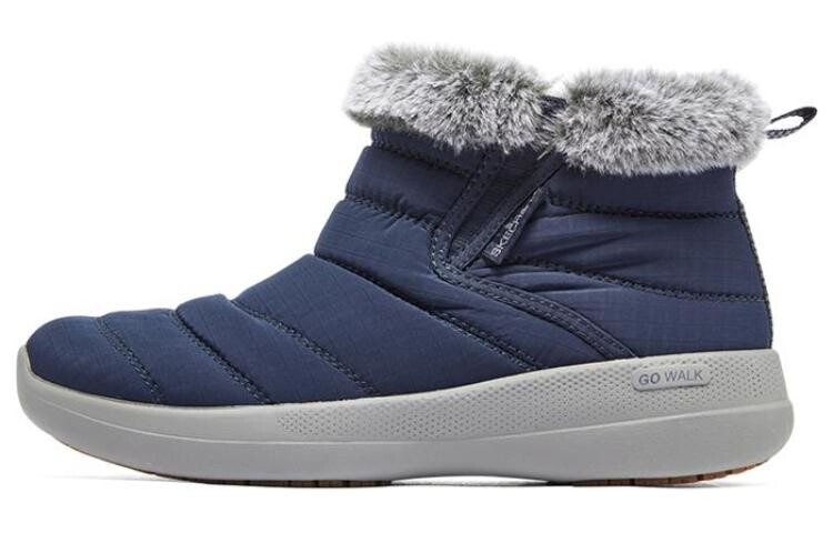 GO WALK Stability Snow Boots Women's Navy Blue/Grey Skechers