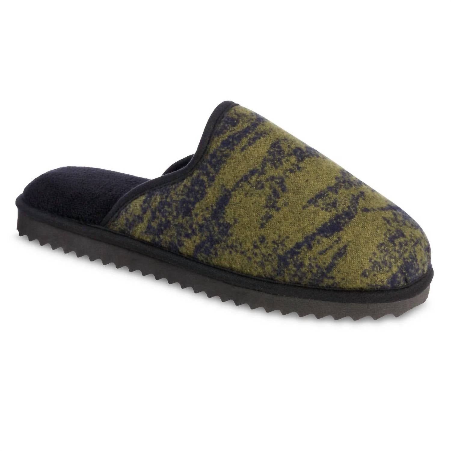 

Мужские тапочки Recycled Cooper Scuff Slipper цвета Olive Isotoner