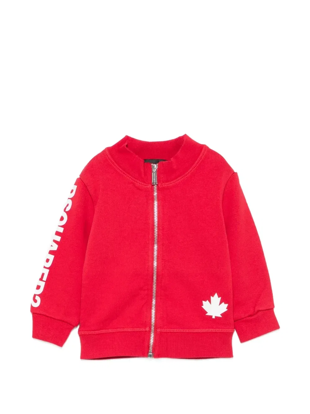 Толстовка на молнии с логотипом DSQUARED2 KIDS, красный
