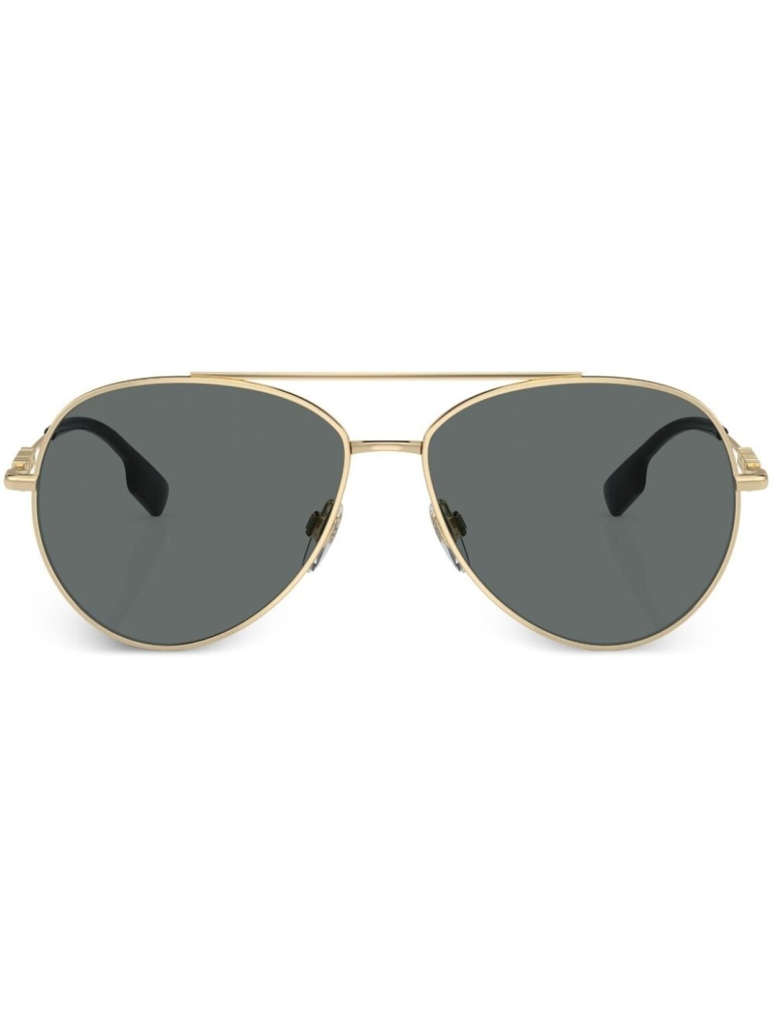 

Burberry Eyewear солнцезащитные очки-пилоты с логотипом, золотистый