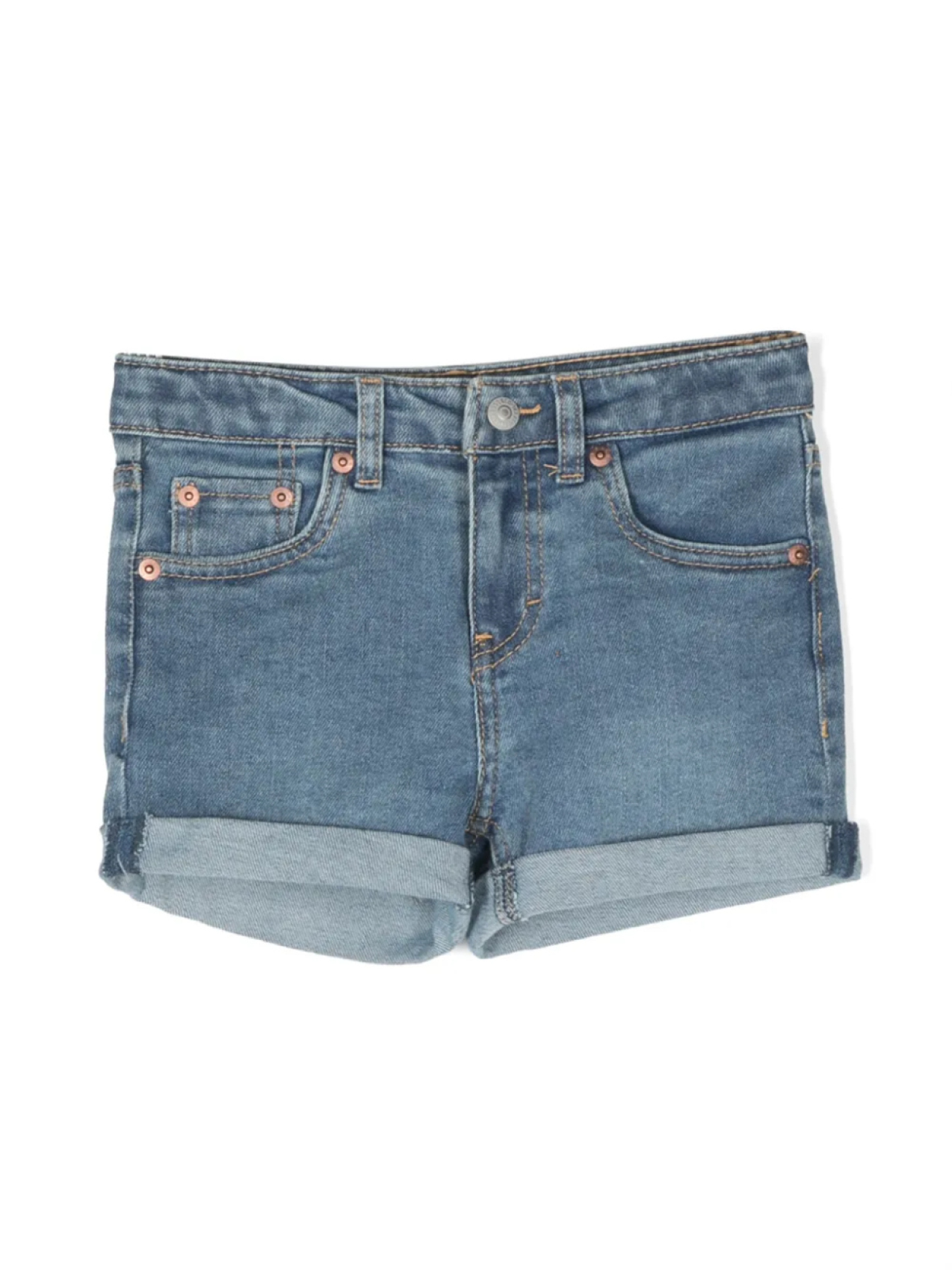 

Джинсовые шорты с подворотами Levi's Kids, синий