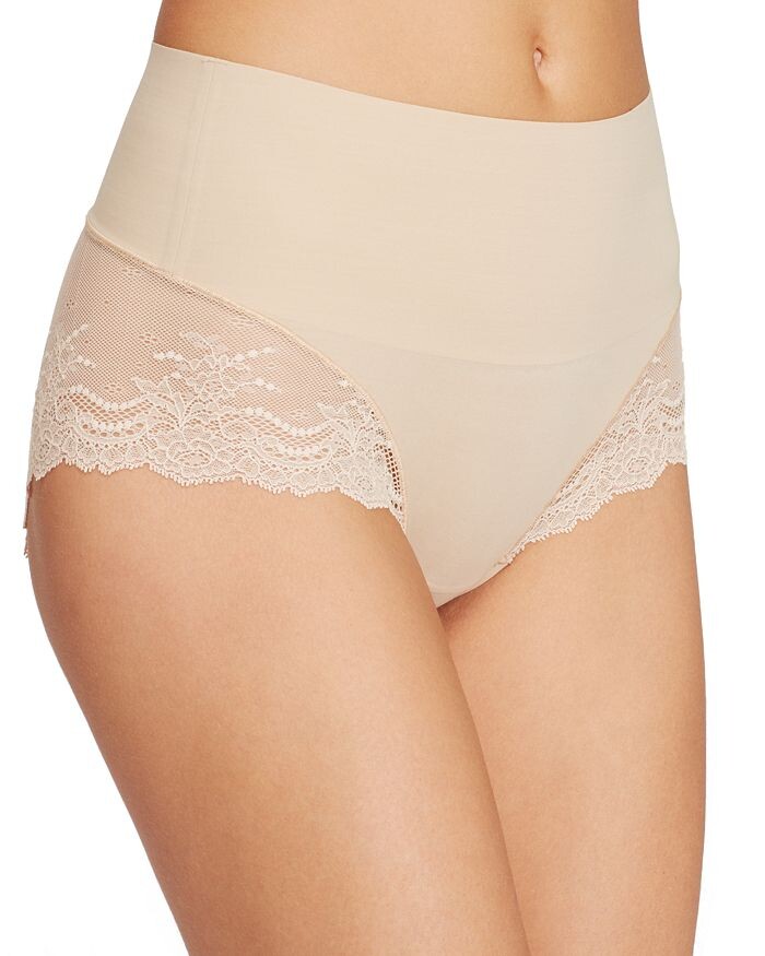 

SPANX Undie-tectable Кружевные трусики-хипстеры, коричневый/бежевый