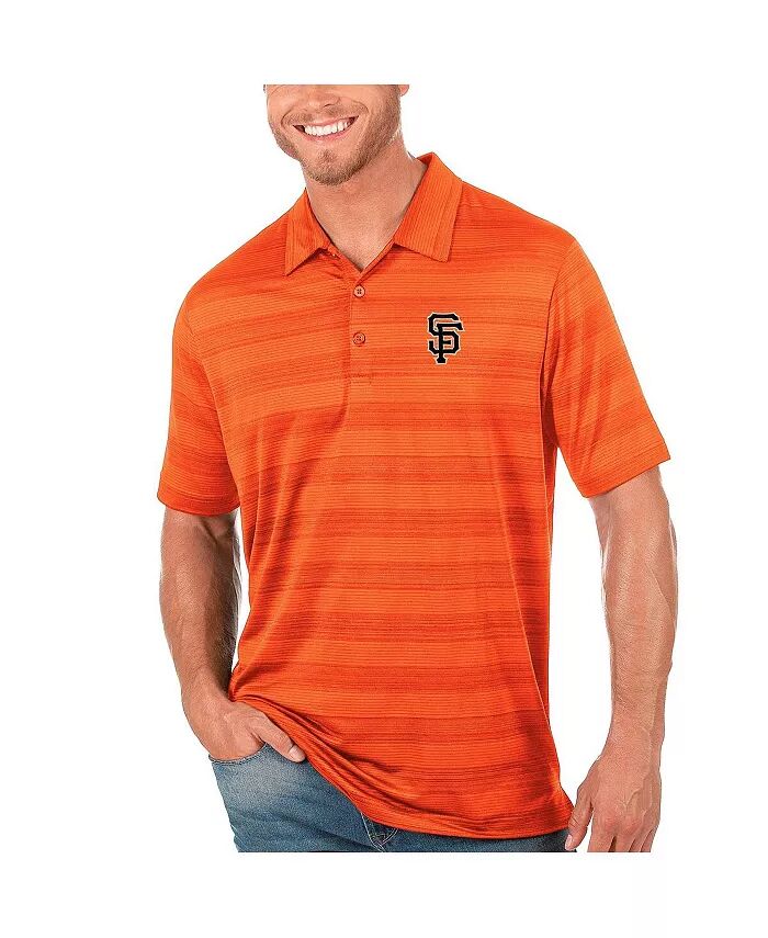 

Мужское оранжевое поло San Francisco Giants Compass Antigua